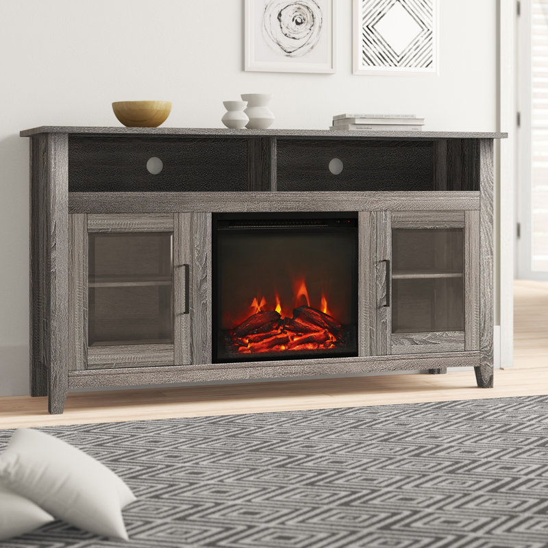 Zipcode Design™ Kohn TV Stand for TVs up to 65" with Electric Fireplace